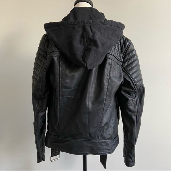 All Saints Men’s Leather Jacket - Picture 7 of 8